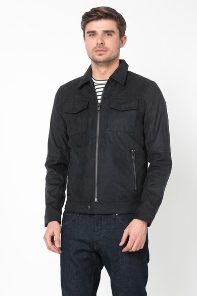 Jack & Jones Jacheta de piele intoarsa sintetica Sanson Barbati