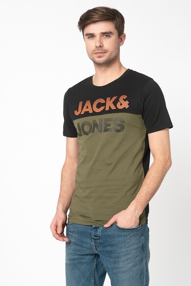 Jack & Jones Tricou slim fit cu model colorblock Miller Barbati