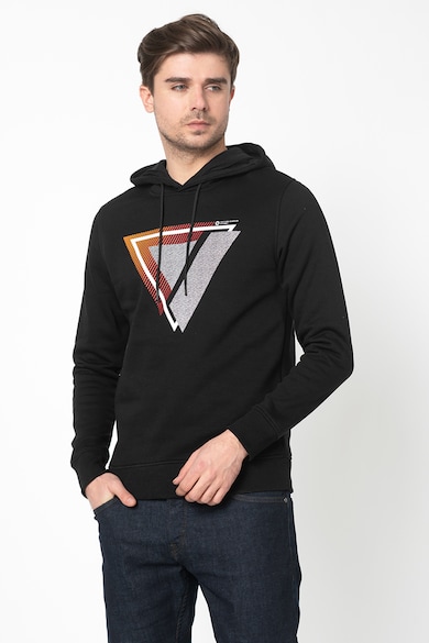 Jack & Jones Hanorac cu captuseala de fleece cu imprimeu cauciucat Booster Barbati