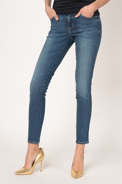 GUESS JEANS Blugi skinny cu aspect decolorat Femei