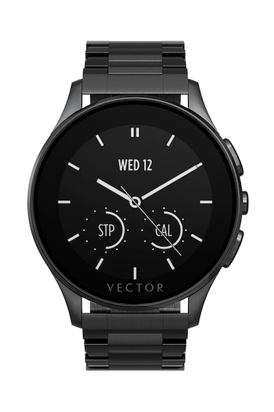 Vector Часовник Smartwatch  Luna, Метална каишка, Черен Мъже