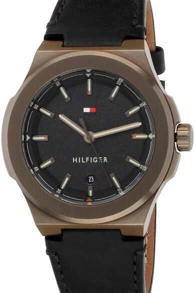 Tommy Hilfiger Ceas quartz cu o curea de piele Barbati