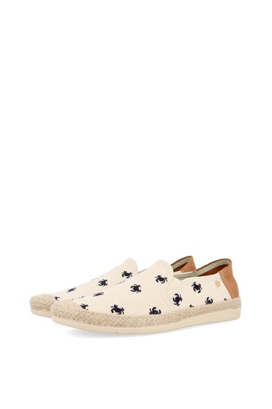 La Siesta Pantofi slip-on tip espadrile de panza, cu garnitura de piele Cangrejos Barbati