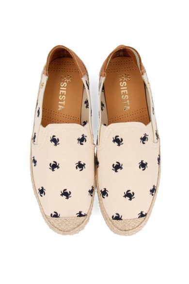 La Siesta Pantofi slip-on tip espadrile de panza, cu garnitura de piele Cangrejos Barbati