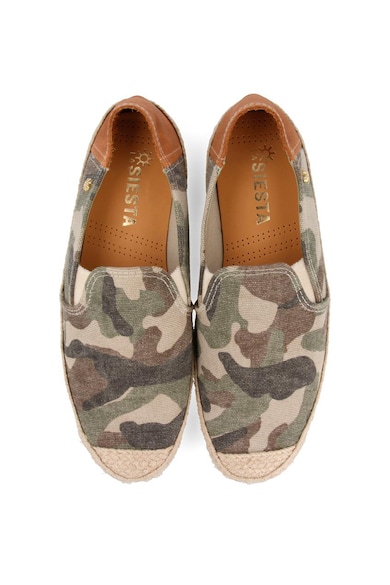 La Siesta Espadrile cu model camuflaj Lusitania Barbati