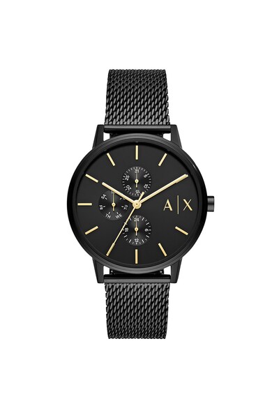 Ceas rotund cu bratara metalica cu model plasa ARMANI EXCHANGE (AX2716 ...