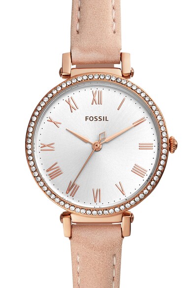 Fossil Ceas analog cu o curea din piele intoarsa Femei