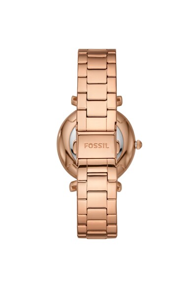 Fossil Set de ceas analog si bratara, decorat cu un diamant Femei