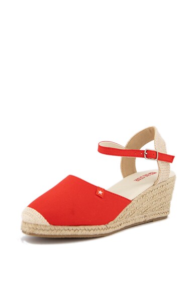 Big Star Espadrile cu talpa wedge si detaliu tesut Femei