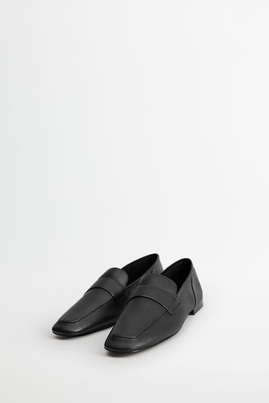 VIOLETA BY MANGO Pantofi loafer de piele Gant Femei