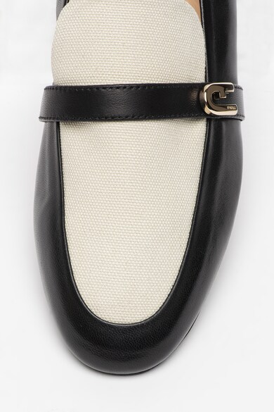 Furla Pantofi loafer de piele cu segment din material textil Femei