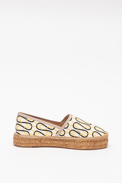 Furla Espadrile flatform de panza, cu garnituri de iuta Femei