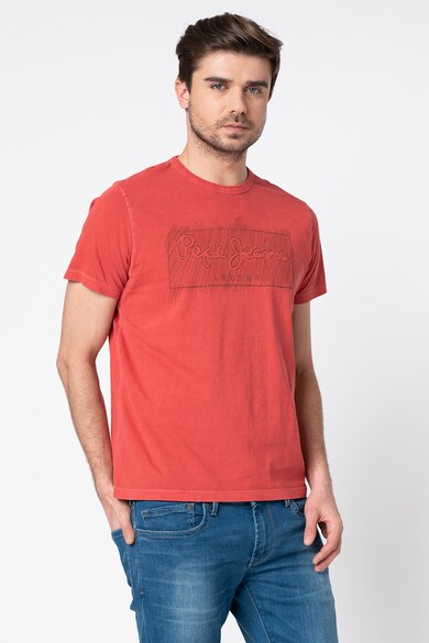 Pepe Jeans London Tricou regular fit cu imprimeu logo Billy Barbati