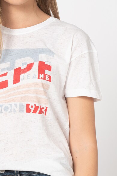 Pepe Jeans London Tricou cu imprimeu logo Femei