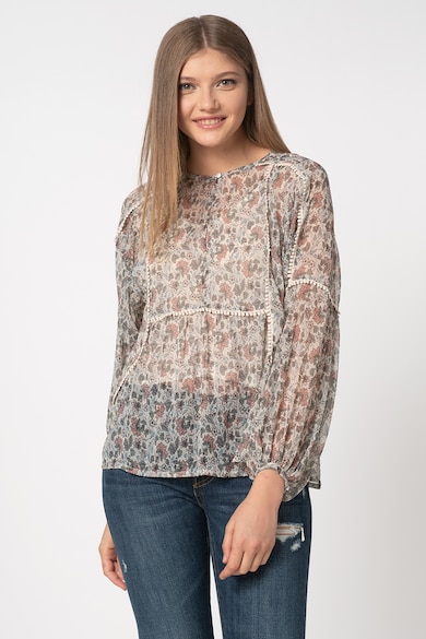 Pepe Jeans London Bluza lejera cu imprimeu floral Loren Femei