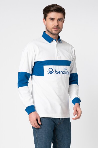 United Colors of Benetton Bluza polo cu logo brodat Barbati
