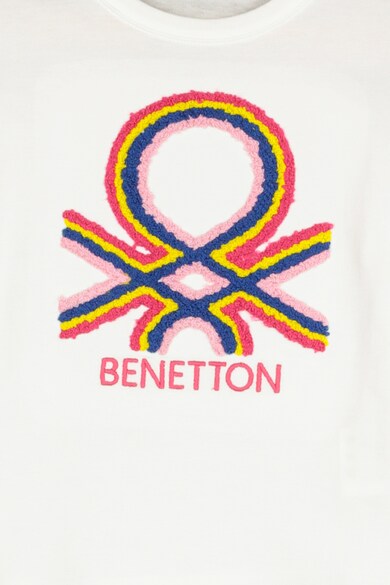 United Colors of Benetton Bluza cu aplicatie logo Fete