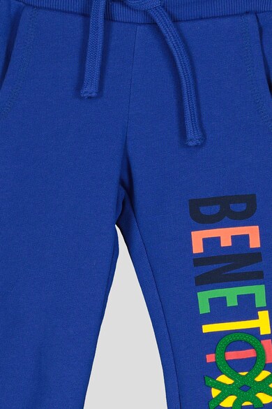 United Colors of Benetton Pantaloni sport cu imprimeu logo contrastant Baieti