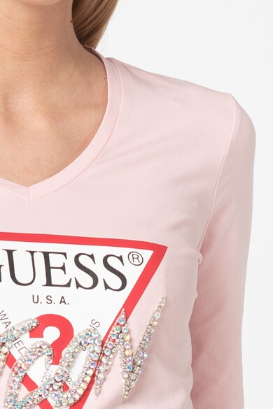 GUESS JEANS Bluza cu imprimeu logo Femei