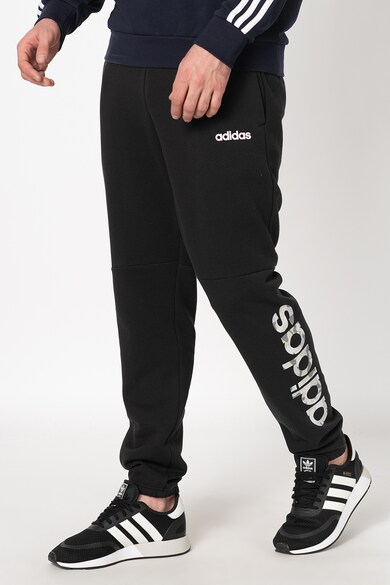 adidas Performance Pantaloni sport cu model camuflaj si logo lateral Barbati