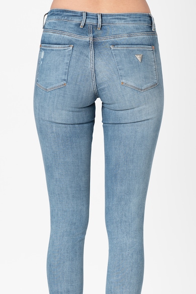 GUESS JEANS Blugi super skinny cu aspect deteriorat Femei