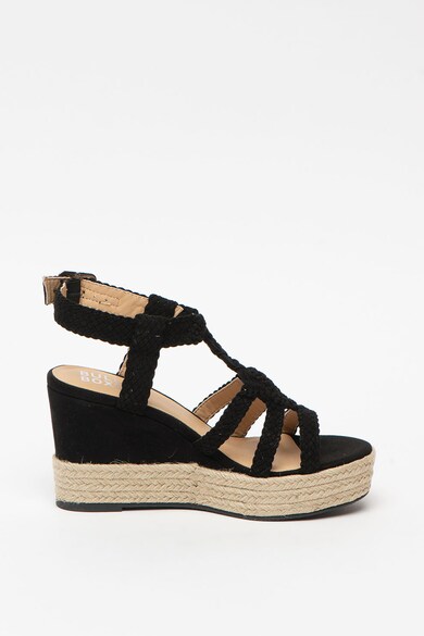 Bullboxer Sandale tip espadrile wedge, cu aspect impletit Femei