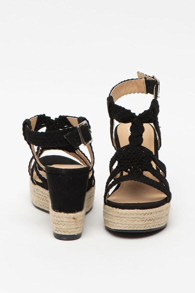 Bullboxer Sandale tip espadrile wedge, cu aspect impletit Femei