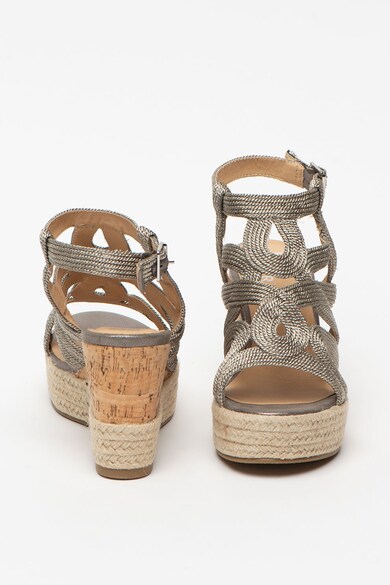 Bullboxer Sandale tip espadrile wedge, cu insertie de pluta Femei