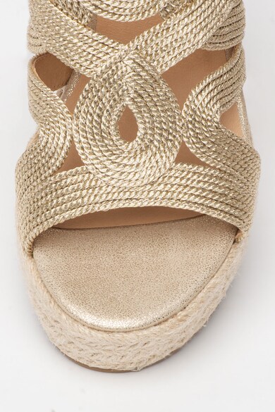 Bullboxer Sandale tip espadrile wedge, cu insertie de pluta Femei