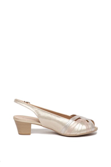 Caprice Sandale slingback de piele cu aspect stralucitor Femei