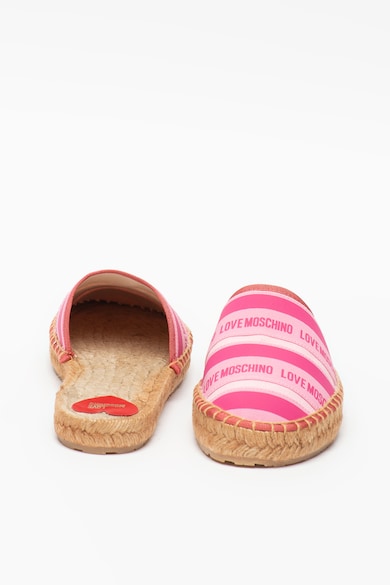 Love Moschino Saboti tip espadrile cu garnituri cu model logo Femei