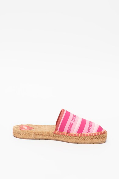 Love Moschino Saboti tip espadrile cu garnituri cu model logo Femei