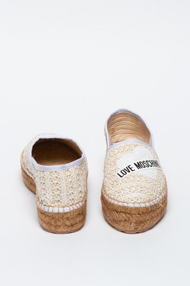 Love Moschino Espadrile cu aspect tesut Femei