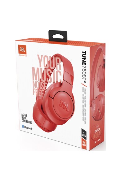 JBL Casti  TUNE 750, Active Noise Cancelling, Pure Bass, Hands-Free & Voice Control, Multi-Point Connection, Bluetooth Streaming, 15H Playback Femei