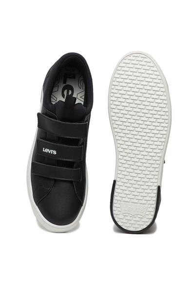 Levi's Pantofi sport de piele ecologica, cu velcro Mullet Barbati