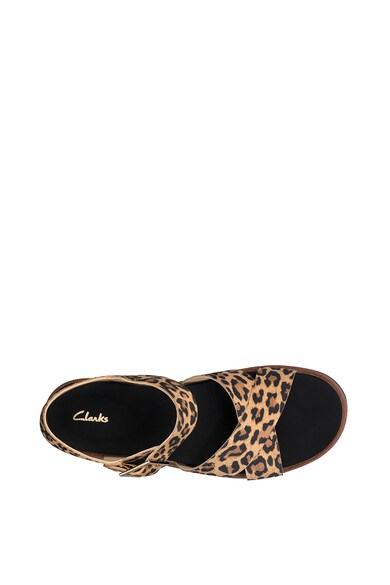 Clarks Sandale de piele intoarsa cu imprimeu leopard Orinoco Femei