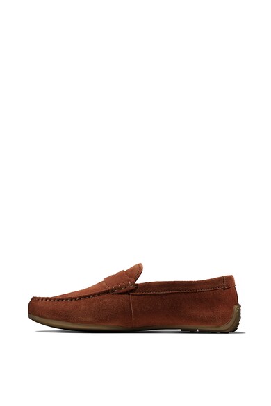 Clarks Pantofi penny loafer de piele intoarsa Reazor Barbati