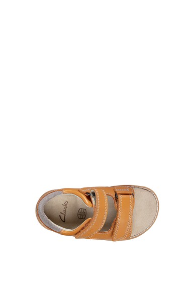 Clarks Sandale de piele cu velcro Crown Root Fete