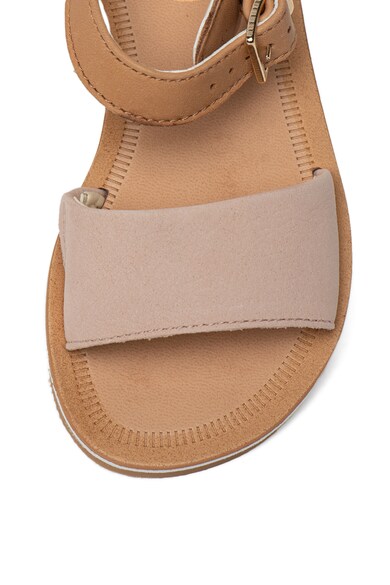 Clarks Sandale din piele si piele nabuc Skylark Hope Fete