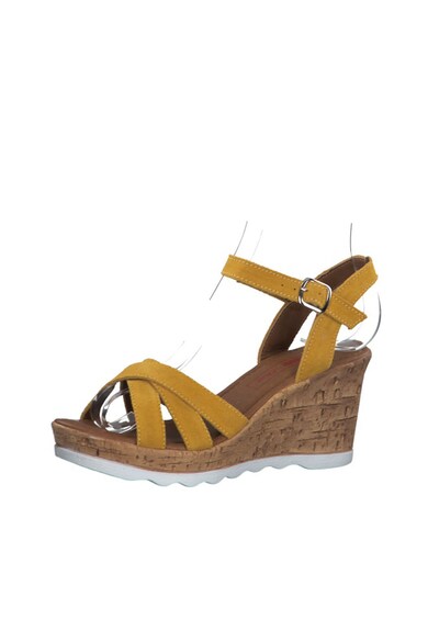 s.Oliver Sandale wedge de piele Femei