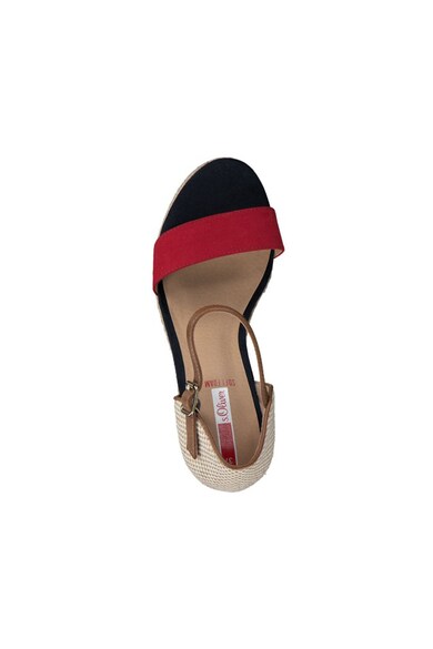 s.Oliver Sandale wedge tip espadrile Femei