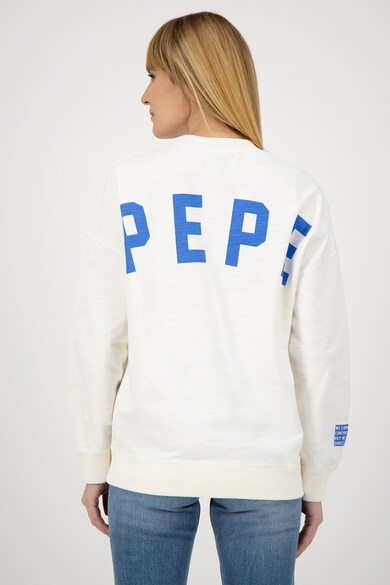 Pepe Jeans London Bluza sport cu imprimeu logo pe partea din spate Fergie Femei