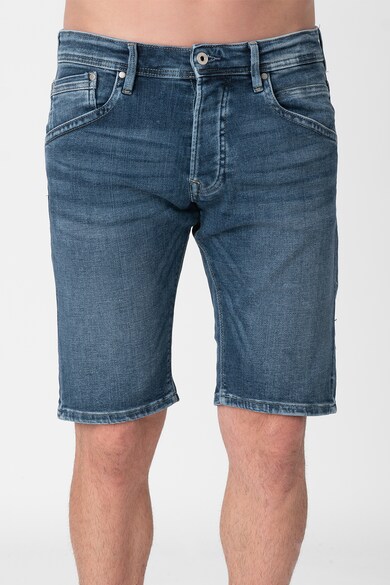 Pepe Jeans London Pantaloni scurti din denim cu aspect decolorat Barbati