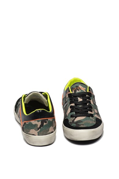 GUESS Pantofi sport cu imprimeu camuflaj si garnituri de piele si piele intoarsa Barbati