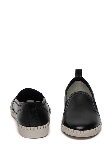 Marco Tozzi Pantofi loafer de piele, cu cusaturi contrastante Femei