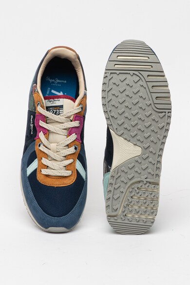 Pepe Jeans London Pantofi sport cu model colorblock si garnituri de piele intoarsa Tinker Pro Barbati