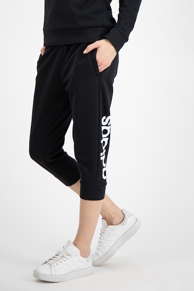 adidas Performance Pantaloni trei sferturi cu imprimeu logo Femei