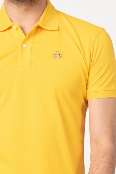 LA MARTINA Tricou polo slim fit din material pique Barbati