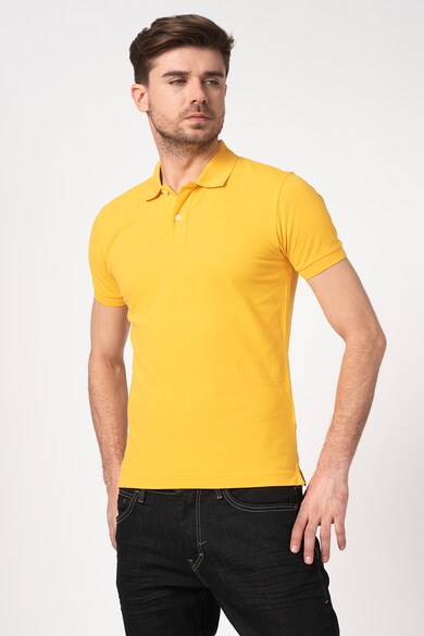 LA MARTINA Tricou polo slim fit cu broderie logo Barbati