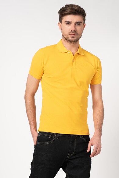 LA MARTINA Tricou polo slim fit cu broderie logo Barbati